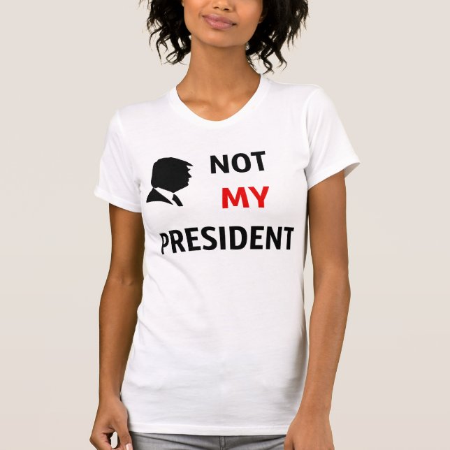 Camiseta No es mi presidente (Anverso)