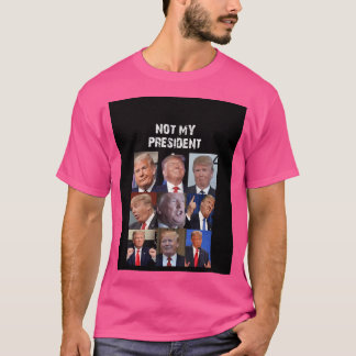 Camiseta No es mi presidente Trump gracioso humor político