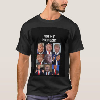 Camiseta No es mi presidente Trump gracioso humor político