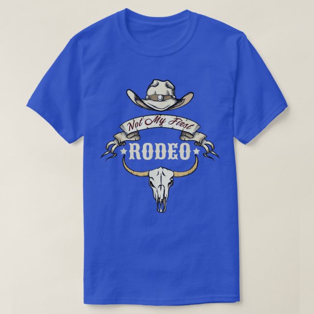 Camiseta No es mi primer país rodeo-occidental (Diseño del anverso)