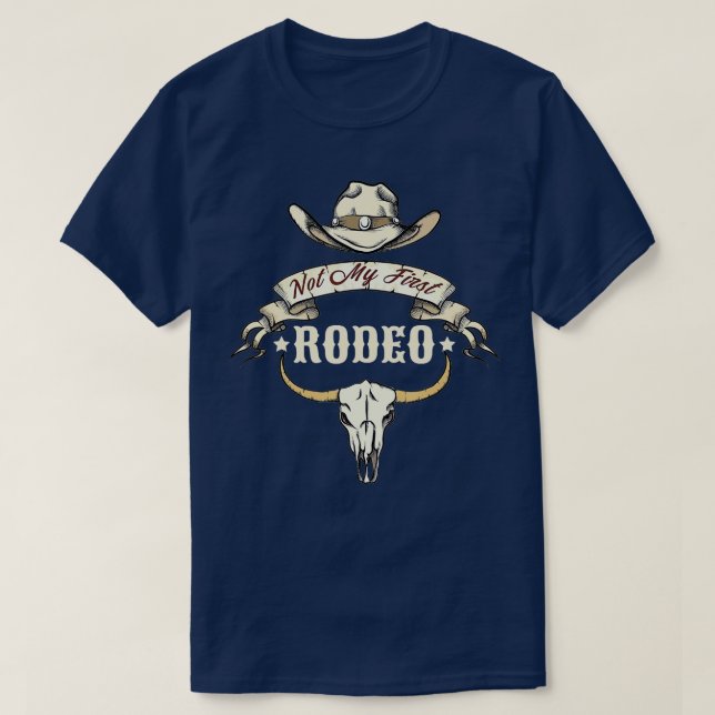 Camiseta No es mi primer Rodeo Bull Skull del País de la Vi (Diseño del anverso)