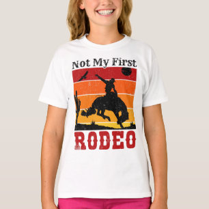 Camiseta No es mi primer rodeo Cowgirl Horse Sunset