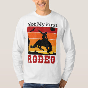 Camiseta No es mi primer rodeo Cowgirl Horse Sunset