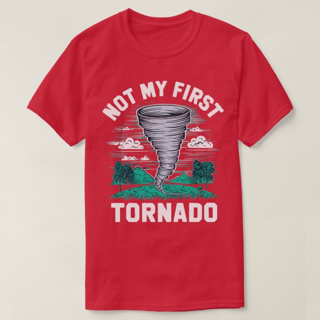 Camiseta no es mi primer tornado (Diseño del anverso)