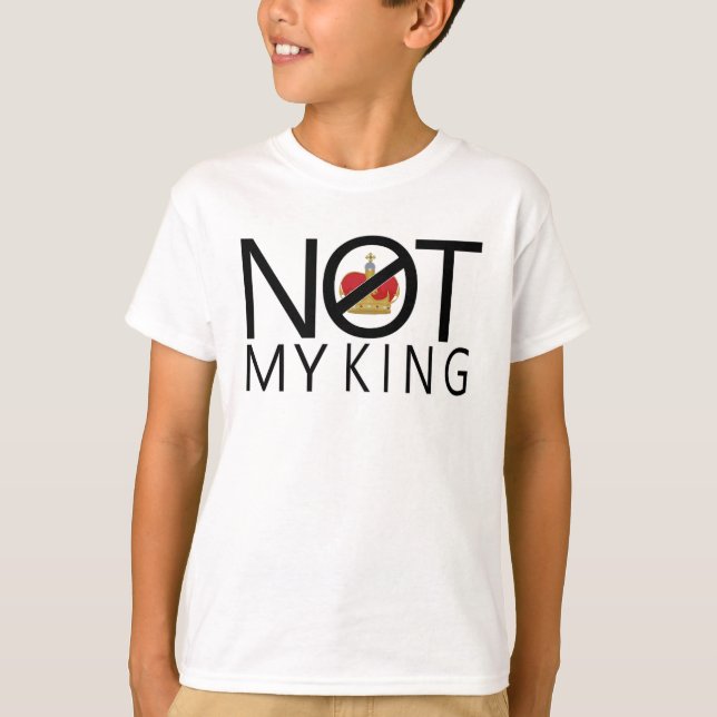 Camiseta No es mi rey (Anverso)