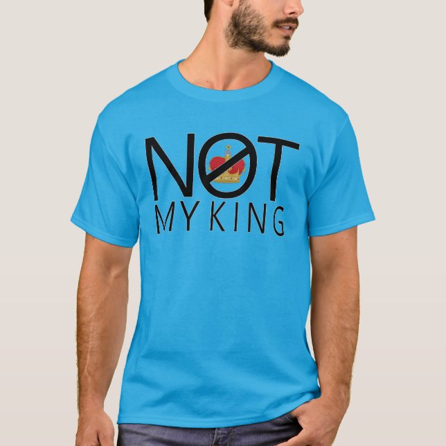 Camiseta No es mi rey (Anverso)