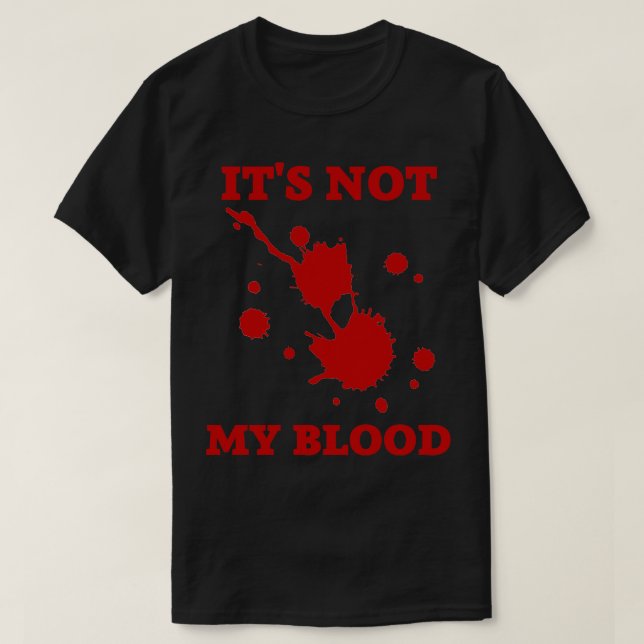Camiseta no es mi sangre (Diseño del anverso)