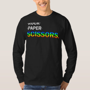 Camiseta No es papel de rock: las tijeras son lesbianas LGB