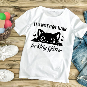 Camiseta No es pelo de gato, es brillo de gatito Divertido 