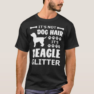Camiseta No es pelo de perro es Purpurina de Beagle
