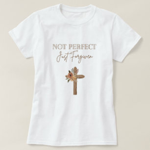 Camiseta No es perfecto, sólo perdonado