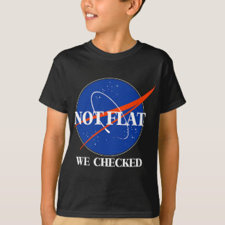 Camiseta No es plana, comprobamos la divertida Tierra plana