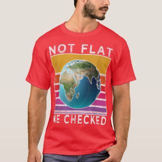 Camiseta No es plana, comprobamos la divertida Tierra plana