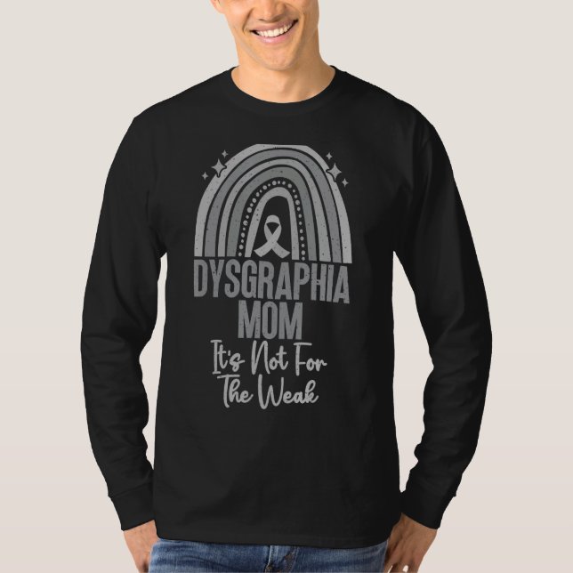 Camiseta No es por la débil madre de Dysgraphia con arcoiri (Anverso)
