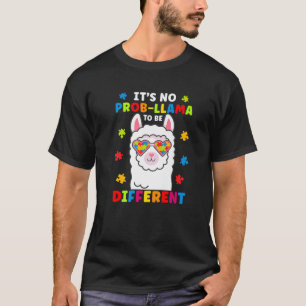 Camiseta No es prob-Llama ser diferente para avisar de auti