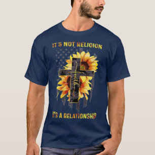 Camiseta No es religión, es una relación entre Jesu y el gi