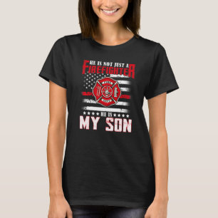 Camiseta No Es Solamente Un Bombero, Es Mi Hijo Orgulloso F