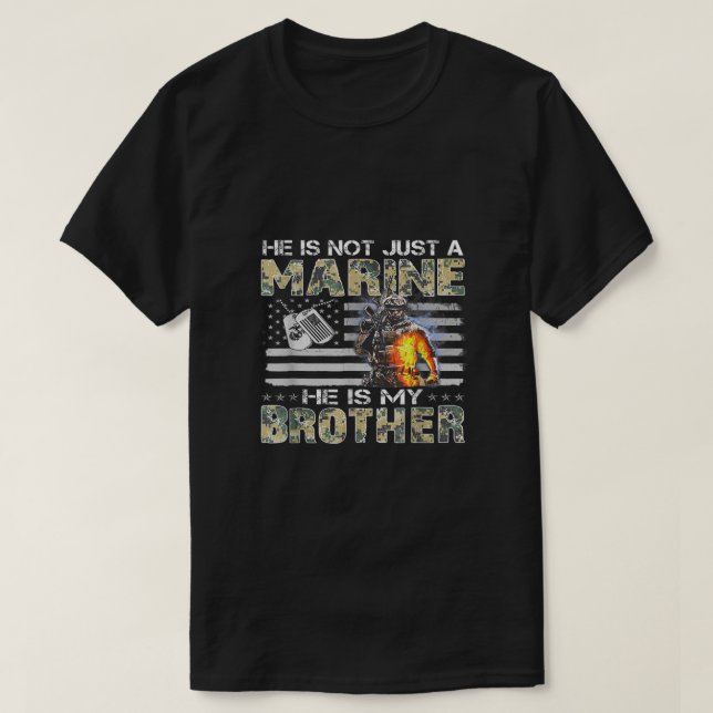 Camiseta No Es Sólo Marina, Es Mi Hermano Hermana. (Diseño del anverso)