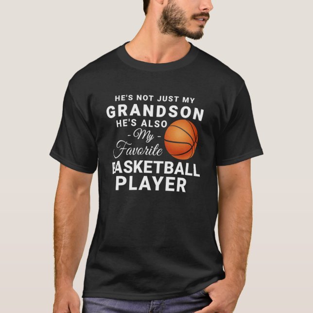 Camiseta No es solo mi nieto, es el básquetbol favorito (Anverso)