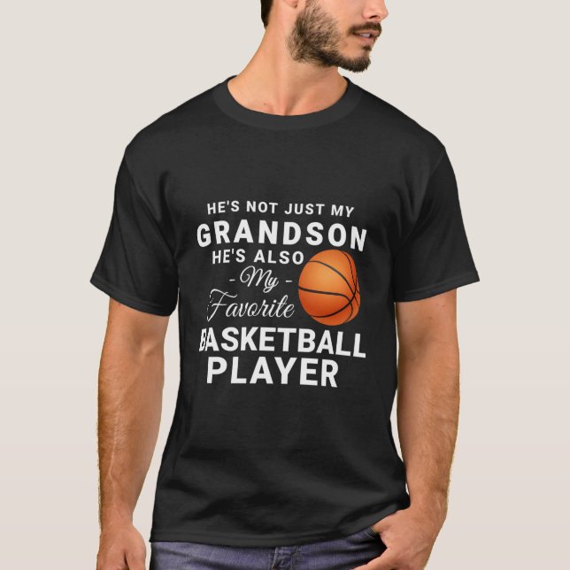 Camiseta No Es Sólo Mi Nieto, Es El Básquetbol Favorito. (Anverso)