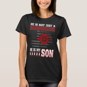 Camiseta No es solo un bombero, es el hijo de mi padre