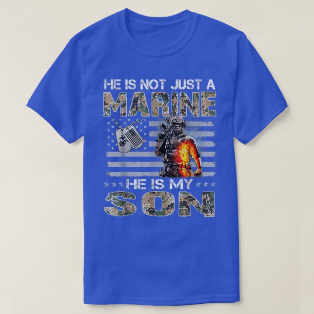 Camiseta No Es Sólo Un Marino, Es Mi Hijo, Marido Marítimo (Diseño del anverso)