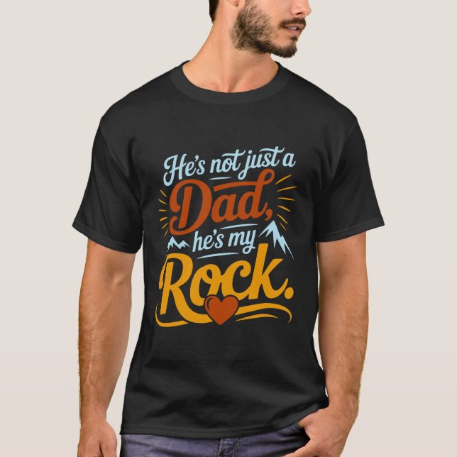Camiseta No es solo un papá, es mi rock (Anverso)