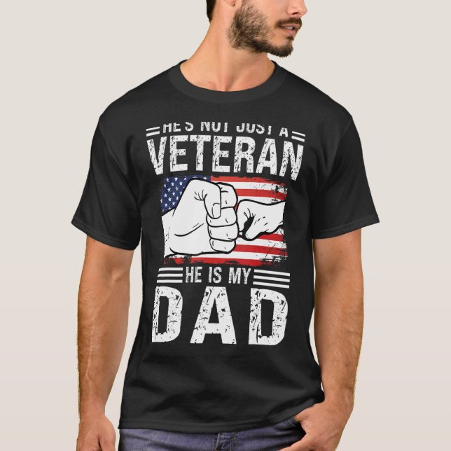 Camiseta No es solo un veterano, es mi padre padre (Anverso)