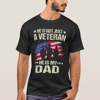 Camiseta No es solo un veterano veterano de su papá