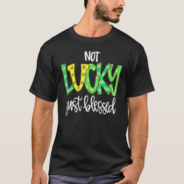 Camiseta No Es Suerte Simplemente Bendecido Con El Zapato D (Anverso)
