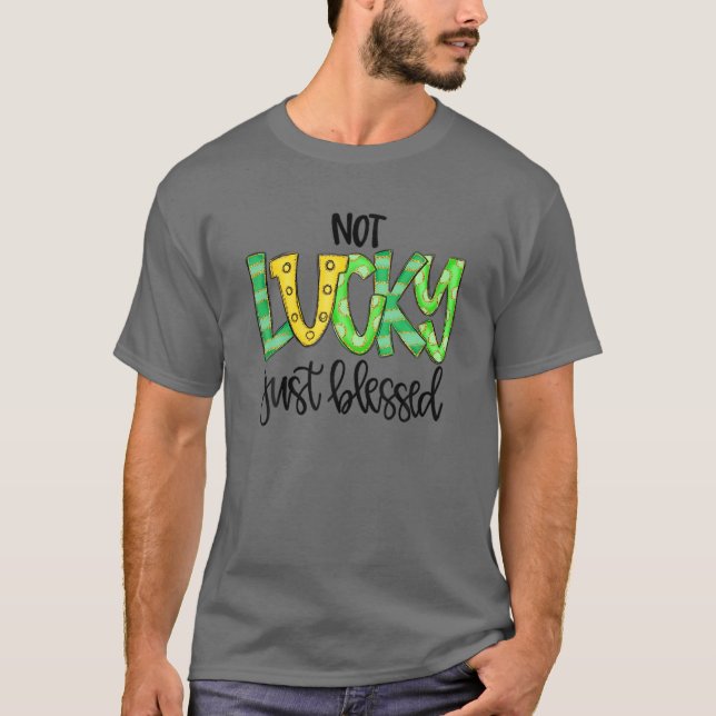 Camiseta No Es Suerte Simplemente Bendecido Con El Zapato D (Anverso)