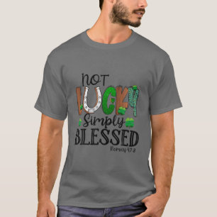 Camiseta No Es Suerte Simplemente Bendecido Herradura Leopa