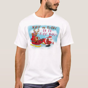 Camiseta No es tan fácil, es un chico gordo
