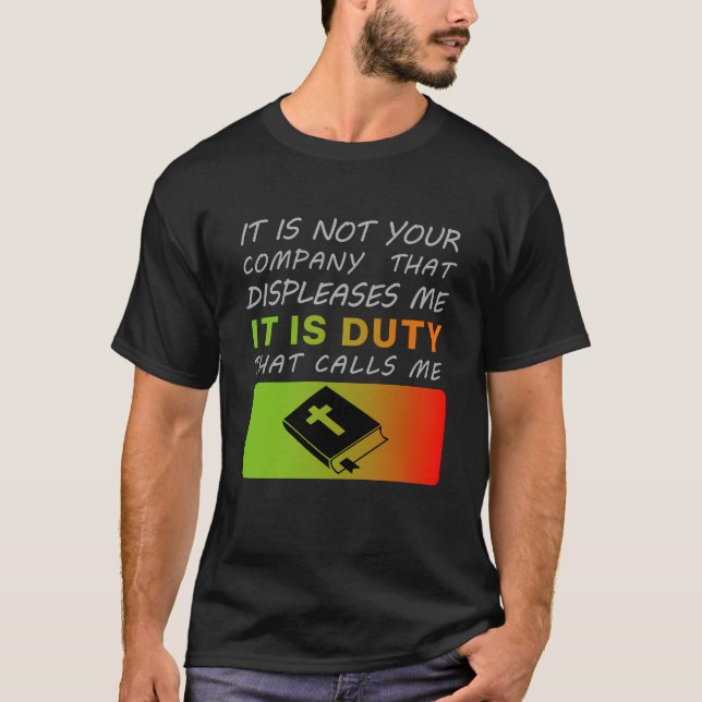 Camiseta "No es tu empresa la que no me gusta, llamadas de  (Anverso)