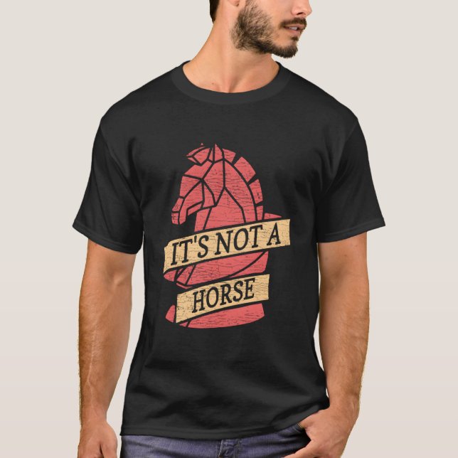 Camiseta No Es Un Ajedrez De Caballos (Anverso)