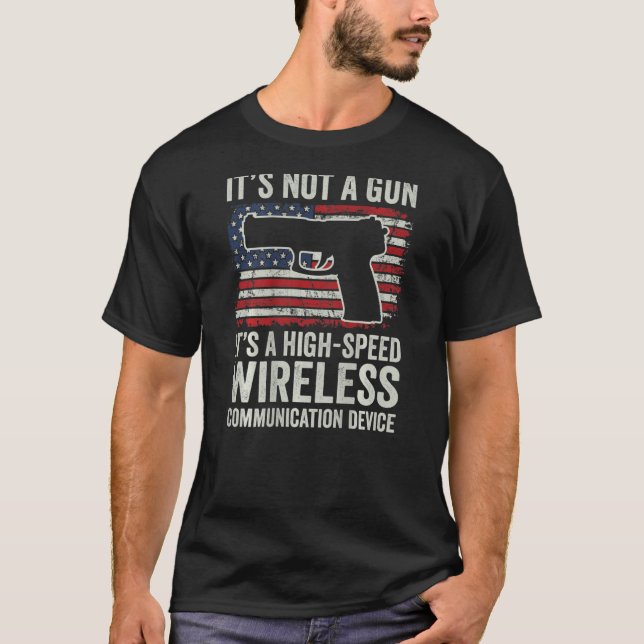 Camiseta No es un arma, es un desastre de comunicación inal (Anverso)
