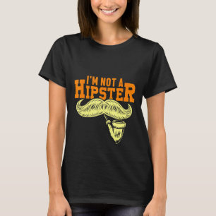 Camiseta No es un bigote con bigote fumador de pipa Hippies