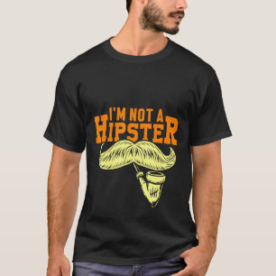 Camiseta No es un bigote con bigote fumador de pipa Hippies