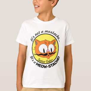 Camiseta No es un bigote..Es un BIGOTE-FELINO! gato diverti