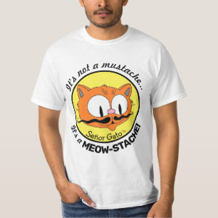 Camiseta No es un bigote..¡Es un MEOW-BIGOTE! gato divertid