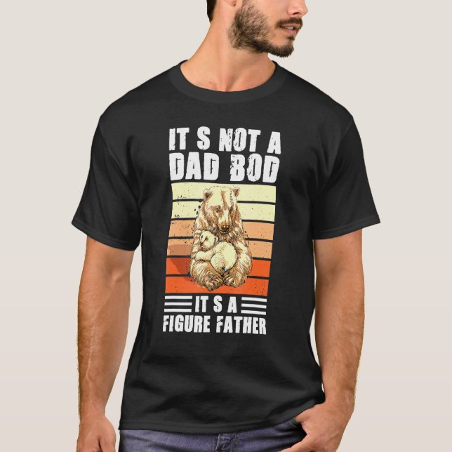 Camiseta No Es Un Bod De Papá Es Una Figura Padre Retro Pad (Anverso)