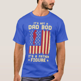 Camiseta No Es Un Bod De Papá Un Padre Figura La Bandera Am