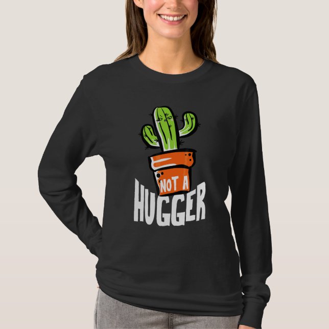 Camiseta No Es Un Cactus Sardíaco Y Gracioso (Anverso)