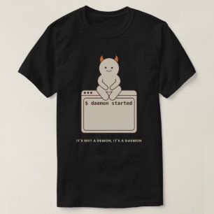 Camiseta No es un demonio es un Daemon Divertido Linux Negr