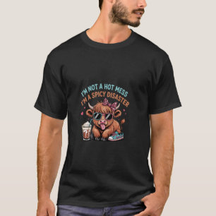 Camiseta No es un desastre picante desordenado Diseño de va