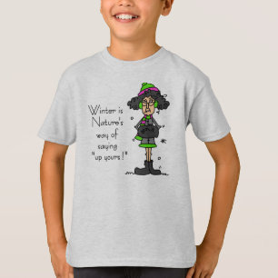 Camiseta No es un fanático del invierno
