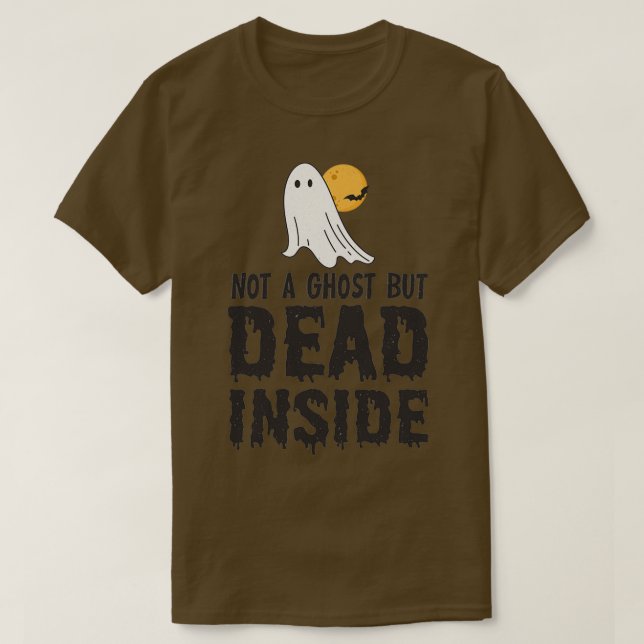 Camiseta no es un fantasma pero está muerto dentro (Diseño del anverso)