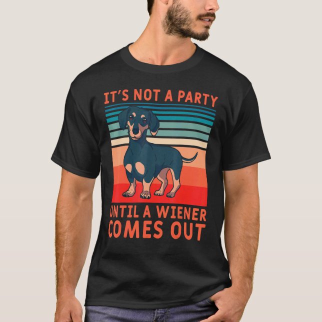 Camiseta No es un Fiesta hasta que un viejito sale de Dachs (Anverso)