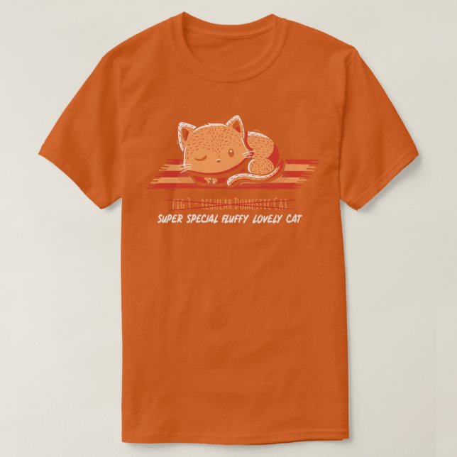 Camiseta No es un gato doméstico normal rojo (Diseño del anverso)