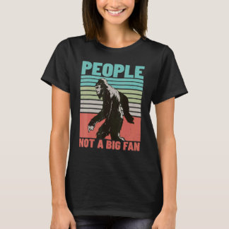 Camiseta No es un gran fan La persona antisocial introverti